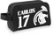 Neceser de Futbol Madrid personalizado - Neceser infantil personalizado de futbol- Neceser escolar de futbol - Neceser Portatodo deporte o colegio (Negro)