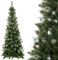 SPRINGOS künstlicher Weihnachtsbaum Diamantkiefer Slim Kunstschnee und Zapfen 220 cm