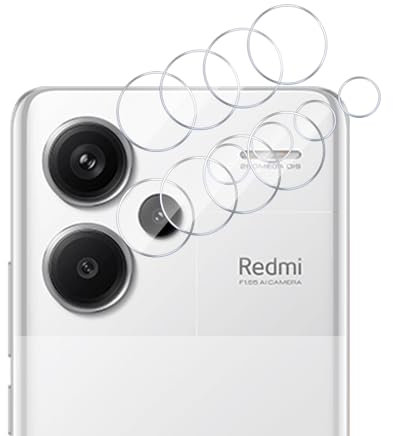 GMUJIAO [4 Pack Camera Lens Protector Compatible with Redmi Note 13 Pro Plus,Camera Lens Tempered Glass Protector,High Clarity Scratch Proof 9H Tempered Glass[Anti-Shatter]-Tra