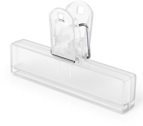 eBuyGB 10 Pcs Extra Large Plastic Bulldog Clips Paper Documents Filling Binder Clamp Paperclips 10cm / 4 Inch Long (Clear)