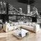 3D Vliestapete New York City Grau Brooklyn Bridge 400x280 cm Fototapete, Wanddeko, Wandbild, Wandtapete, Vlies Tapete, Wohnzimmer Schlafzimmer Büro Flur Wand Dekoration
