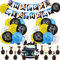 46PCS Geburtstag Dekoration, Happy Birthday Cake Toppers, Party Supplies Premium Birthday Banner, 25 Cake Toppers, 20 Latex Luftballons, Junge Mädchen Kind Cool Ballons