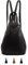 Lloyd Baker London - Zue Sleek Leather Triangle 100% Genuine Leather Women's Backpack – Modern & Versatile Design with Dual Zipped Access (BLACK)