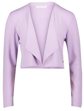 Betty & Co Damen Feinstrickjacke ohne Verschluss 40, Lavendula