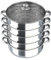 30cm-26cm Edelstahl Dampfgarer, 5 Lagiger Dampfkocher mit Glasdeckel, Multifunktionaler Dampfgarer, Silber, für den häuslichen oder gewerblichen Gebrauch (30CM)