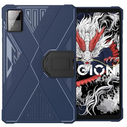 Schutzhülle für Lenovo Legion Y700 2025, 4. Generation Gaming Tablet Case, Weiche TPU-Schutzhülle mit Kikstand, Ultra-schlank, Anti-Vibration und Anti-Rutsch (Blau)