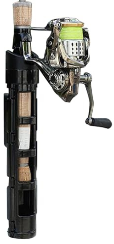 DAWCBVJQ ABS Motorrad Angelrutenhalter Angel Rutenhalter Angeln Ruten Halter Rutenhalter Angeln Boot Fahrradhalterung Für Angelruten Einfache Montage Tragbar Drehbar Angelzubehör Für Roller Fahrrad