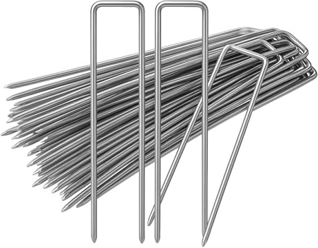 100× Erdanker Bodenanker verzinkt 150×30 mm – Zeltheringe & Erdnägel 3 mm Ø, Fundamentanker für Zelt, Pavillon, Unkrautvlies, Teichnetz, Rasenschutz