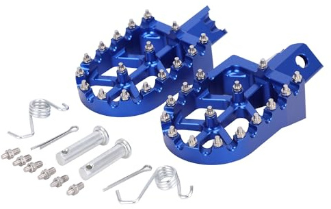 BIUGERCN Motorrad Fußrasten CNC Aluminum für Beta 50 RR 50 RR50 50RR 50 RR Beta 50CC Enduro Pit Beta 50 RR 50 RR50 50RR 50 RR Enduro Bike Motocross Blau