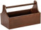 LAUBLUST Werkzeugkiste aus Holz - Werkzeugkasten mit Griff - Braun, 34 x 18 x 20 cm | Werkzeugkoffer leer - Männerhandtasche | Präsentkorb zum Befüllen - FSC®