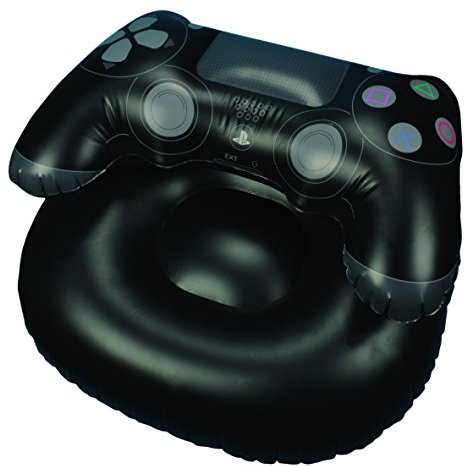 PlayStation Sillón Hinchable, PVC, Negro, 64 x 85 x 110 cm