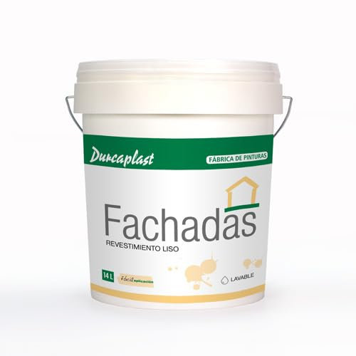 DURCAPLAST PINTURA FACHADAS COLORES Revestimiento de fachadas colores mate. Extraordinaria resistencia al roce, máxima resistencia a la intemperie y al envejecimiento. (14L, VERDE OSCURO 31)