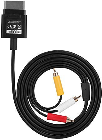 1.8M Audio Video Cable for Xbox 360 Slim Component ABS TV Lead Cord AV Cable Audio Video Cord