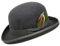 Premium Orwell - Bowler Hat/Melone - 100% Wollfilz - 56cm Grau
