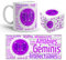 Kembilove Taza de Desayuno Horóscopo Géminis – Taza de café de Signo del Zodiaco Géminis – Tazas de Café y Té Horóscopo de Géminis – Regalo Original para Parejas, Cumpleaños, Amigos