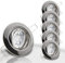 trendlights24 Decora Decken Einbaustrahler flach 35 mm 230V 5er Set - LED Spots je 5W Neutralweiß 400lm austauschbar Chrom glänzend schwenkbar 68 mm