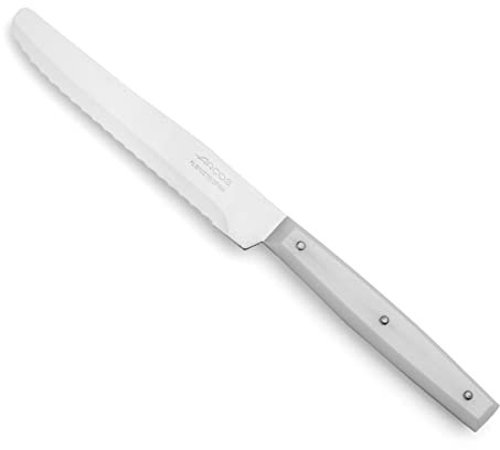 Arcos Serie Mesa - Cuchillo Mesa - Acero Inoxidable NITRUM de 115 mm - Mango Nylon Color blanco