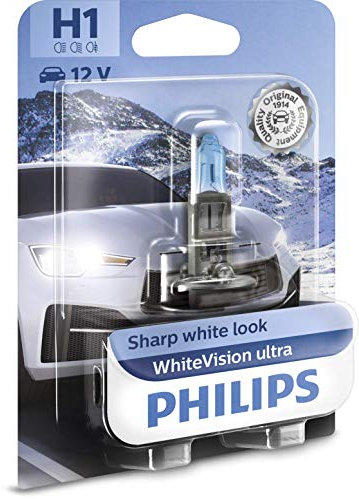 Philips WhiteVision ultra H1 Scheinwerferlampe, Einzelblister, 523630, Single blister
