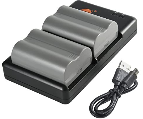 FNP-150 NP-150 (Pack of 2) Rechargeable Battery Replacement Battery and Dual Charger Compatible with Fuji FinePix S5 Pro, FinePix is Pro Digital Camera