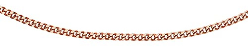 The Jewel Hut Panzerkette aus 9 Karat Rotgold, 46 cm, diamantgeschliffen, 5.13.2514, 9 Karat Rotgold, Kein Stein