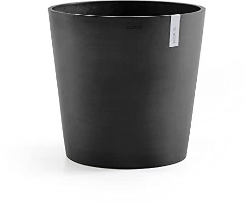 Pot Rond Amsterdam 50 Gris Foncé + réservoir d'eau - Ø 50 x H. 43,8 cm - 62 L