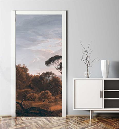 MyMaxxi - Tür bekleben mit Türtapete Türposter Türfolie Selbstklebend 90x200 Italienische Landschaft 01 - Tür verschönern mit Türfolie - Türaufkleber Türklebefolie