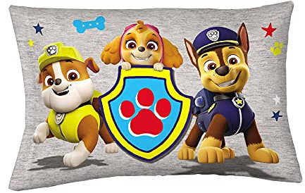 Franco Kids Bedding Wende-Kissenbezug, superweiche Mikrofaser, 50,8 x 76,2 cm, Paw Patrol