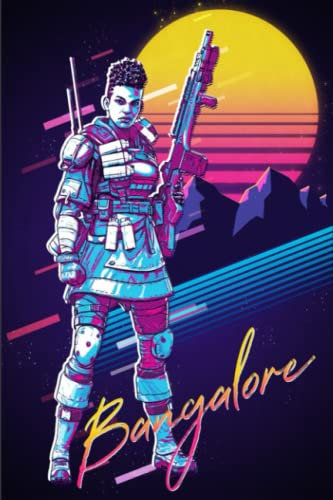 Apex Legends Notebook: Apex Legends - Bangalore 80s RetroWide Ruled, 6x9, 100 Pages, For teens, girls, boys, and adults (Composition Notebooks)