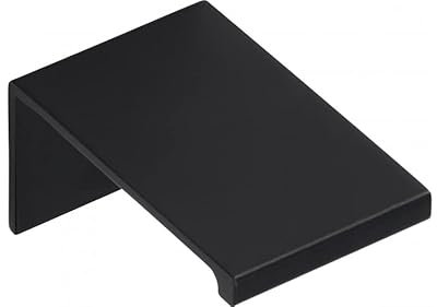 SIRO Möbelknopf Gudensberg, Schlicht, Aluminium schwarz matt pulverbeschichtet, 24 mm x 40 mm x 20 mm, 2446-24PB12