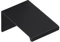 SIRO Möbelknopf Gudensberg, Schlicht, Aluminium schwarz matt pulverbeschichtet, 24 mm x 40 mm x 20 mm, 2446-24PB12
