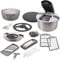 Nicer Dicer Family | Set 13-tlg. | Gemüseschneider | Waschen, Schneiden, trocknen, anrichten und servieren |Auffangbehälter mit 5.5 Liter Fassungsvermögen | Würfelschneider