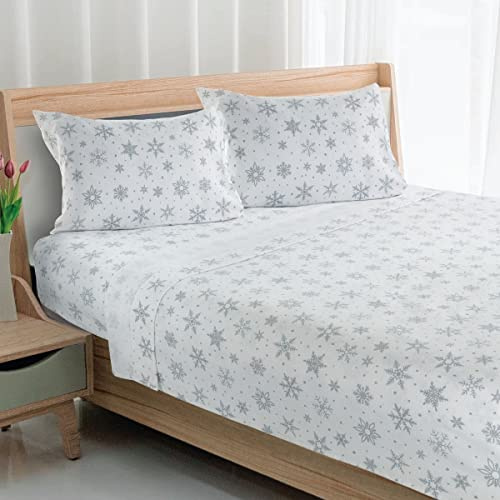 Avanti Linens - Full Flannel Sheets, Soft & Cozy Home Decor (Winter Wonderland Collection, Full)