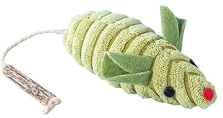 Sharplace Jouets interactifs pour Chat, Souris, Jouets en Peluche pour Chat, Animaux en Peluche Simulation vive en Forme de Souris, Jouet pour Chat et Souris, Vert
