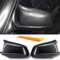 1 Paar M Sport Spiegelkappen Passend für 2010-2013 BMW 5er F10 F11 F18 Tuning Zubehör Aussen Auto Accessories Exterieur Spiegelgehäuse - Nur Vorfacelift Modelle, Kohlefilm Schwarz