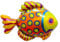 Folienballon Tier, Bunter Fisch, ca. 82 * 69 cm, Tolle Dekoration für Kindergeburtstage, Meeresthemenpartys, Einfach zu Befüllen