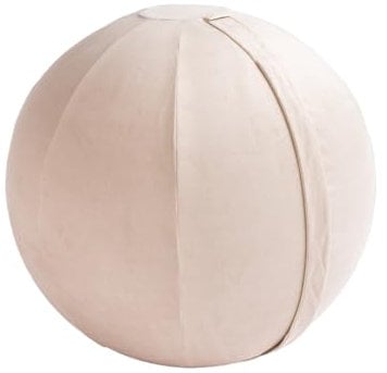 byAlex Ergonomischer Sitzball mit Bezug - 65cm Yoga-Ball für das Büro - Fintess-Ball als Bürostuhl oder Balance-Hocker - Oatmeal Latte