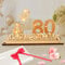 Seutgjie 80 Geburtstag Deko für Mann Frau Geldgeschenke mit LED Lichterkette Fliege und Geschenkpapier Holz Schild Gästebuch 80 Jahre Hochzeitstag Jubiläum Tischdeko