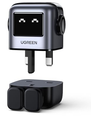 UGREEN Uno Charger 65W USB C Charger Nexode 3-Port GaN Fast Charger Plug Type C Power Adapter Compatible with MacBook Pro, iPhone 16 Pro/16/15, Galaxy S24/S23, Pixel 9, Steam Deck, ROG Ally (Black)