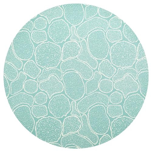 Kunst Grüne Zelle Runde Platzsets Hitzebeständig Tischsets rutschfest Platzdeckchen für Heim Speisetisch