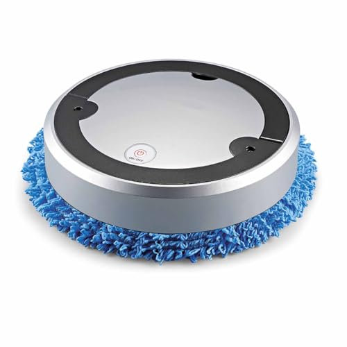 Gugxiom Bissell SpinWave Pet Robot, Rotating Mop Pads Scrub Floors, Efficient Mopping, Intelligent Obstacle Avoidance,Versatile Home Cleaner for Pet Hair, Hard Floors (Silver)