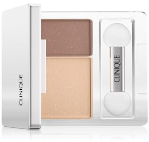 Clinique All About Shadow Palette Ombres à Paupières 2 couleurs | Tenue 8 heures, Convient aux yeux sensibles