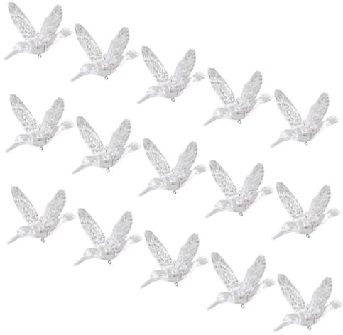 BESPORTBLE 15St dekoratives Kolibri-Ornament Weihnachtsbaum hängende Dekoration Wohnkultur Christbaumschmuck Hochzeitsdekorationen hängender Kolibri Acryl-Vogel-Anhänger 10cm schmücken Charme