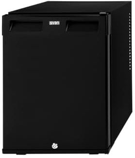 Svan Frigorífico Refrigerador Negro SR5400N. Capacidad 33 Litros, Puerta Reversible, Bajo Nivel Sonoro, Eficiencia Energética Clase G