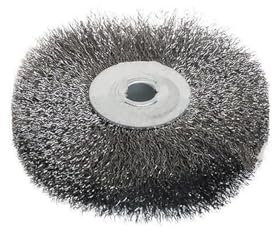 1 Drahtrundbürste, 4/5/6 flach for Tischschleifer-Polier- und Schleifwerkzeuge ( Color : Silver 95x10mm 1pc )
