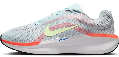 Nike Air Winflo 11, Running Shoe Uomo, Glacier Blue/Barely Volt-Bright Crimson, 42.5 EU