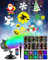 Christmas Projector Outdoor Upgrade 96 Slices Patterns IP44 Rotating Christmas Projector Lights Outdoors LED Projector Christmas Outdoor Festival Halloween Christmas New Year Party Valentine's Day