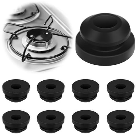EUIOOVM Lot de 8 supports de casseroles, en caoutchouc rouillé, compatibles avec les supports de casseroles, avec barres de 5 mm de Dometic, Smev et Thetford, accessoires pour plaque de cuisson de