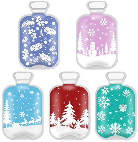 Handwärmer, 6er Set Weihnachten Taschenwärmer Kinder, Handwärmer Wiederverwendbar, Taschenwärmer Winter für Kinder Erwachsene warme Hände Winter Wärmekissen Fingerwärmer Weihnachten Geschenk