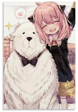 DJFBVBR Spy × Family Anya Forger Anime Character Poster Poster Dekorative Malerei Leinwand Wandkunst Wohnzimmer Poster Schlafzimmer Malerei 08x12inch(20x30cm)