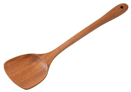 Kitchenware Cooking Spatula Wooden Spatula Household Stir Fry Spatula Non Stick Pan Baking Tools Cooking Wood Wooden Turner Kitchen Utensils Spatula Kitchenware Set Pots And Pans (Khaki, One Size)